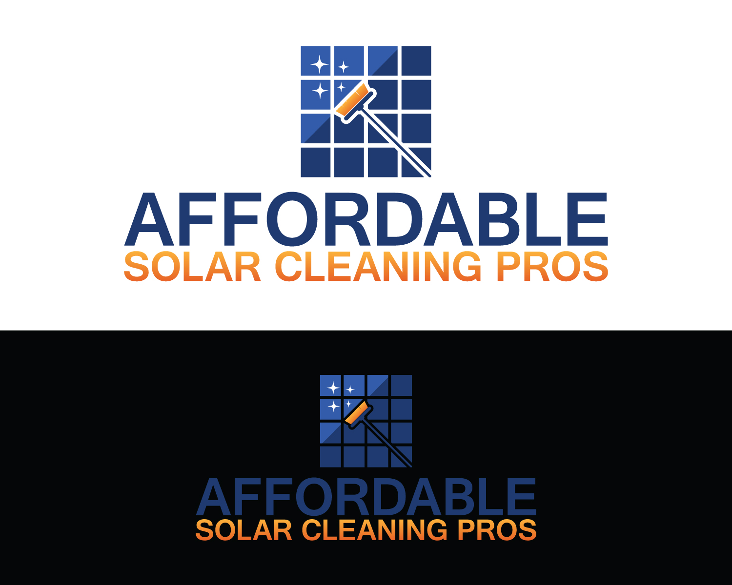 Logo Design by Box Graphic for Affordable Solar Cleaning Pros LLC | Design #34454984