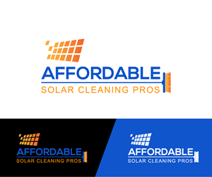 Logo Design by oscar raise for Affordable Solar Cleaning Pros LLC | Design: #34458497