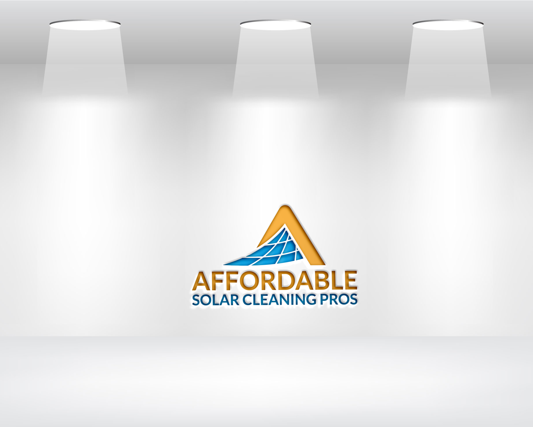 Logo Design by Daniel Khan for Affordable Solar Cleaning Pros LLC | Design #34457604