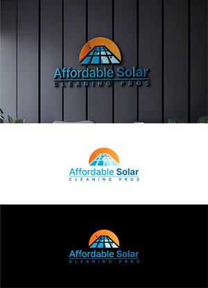 Logo Design by S.H Designs for Affordable Solar Cleaning Pros LLC | Design: #34453484