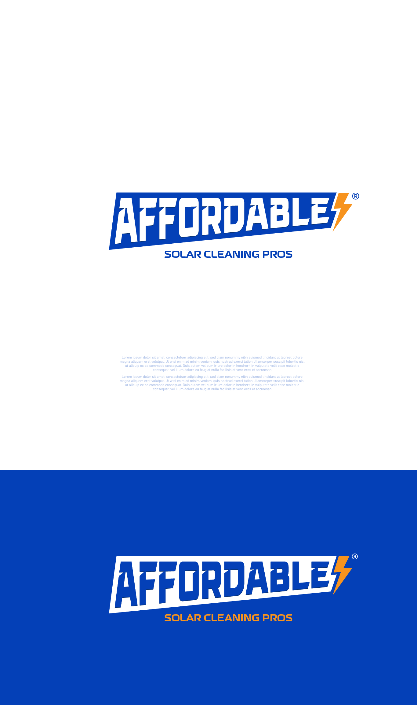 Logo Design by graphicawy for Affordable Solar Cleaning Pros LLC | Design #34454207