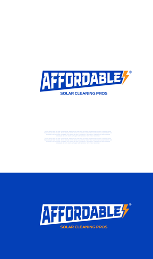 Logo Design by graphicawy for Affordable Solar Cleaning Pros LLC | Design: #34454207