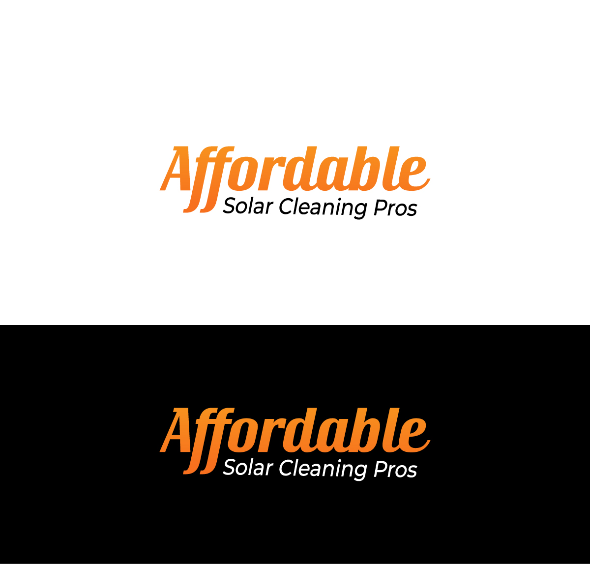Diseño de Logo por 99 Art.. para Affordable Solar Cleaning Pros LLC | Diseño #34453382