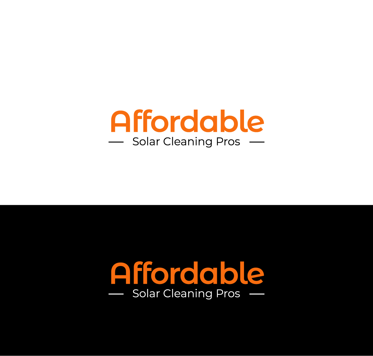 Diseño de Logo por 99 Art.. para Affordable Solar Cleaning Pros LLC | Diseño #34453383