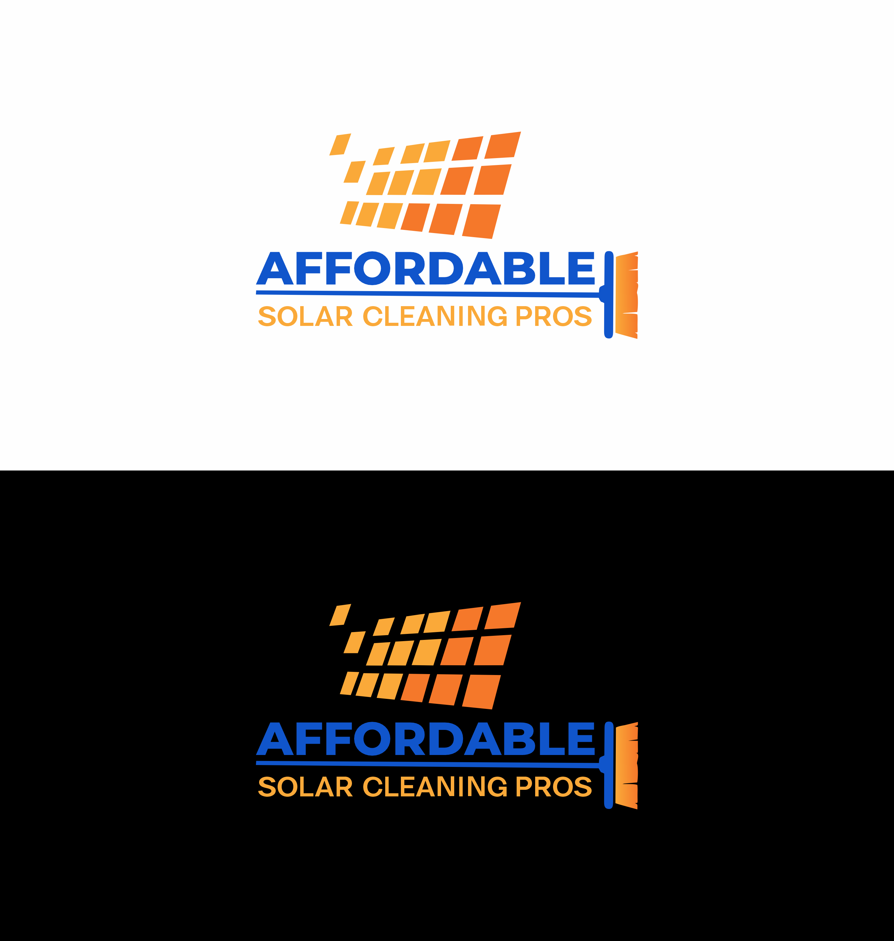 Logo Design by saesean for Affordable Solar Cleaning Pros LLC | Design #34455876