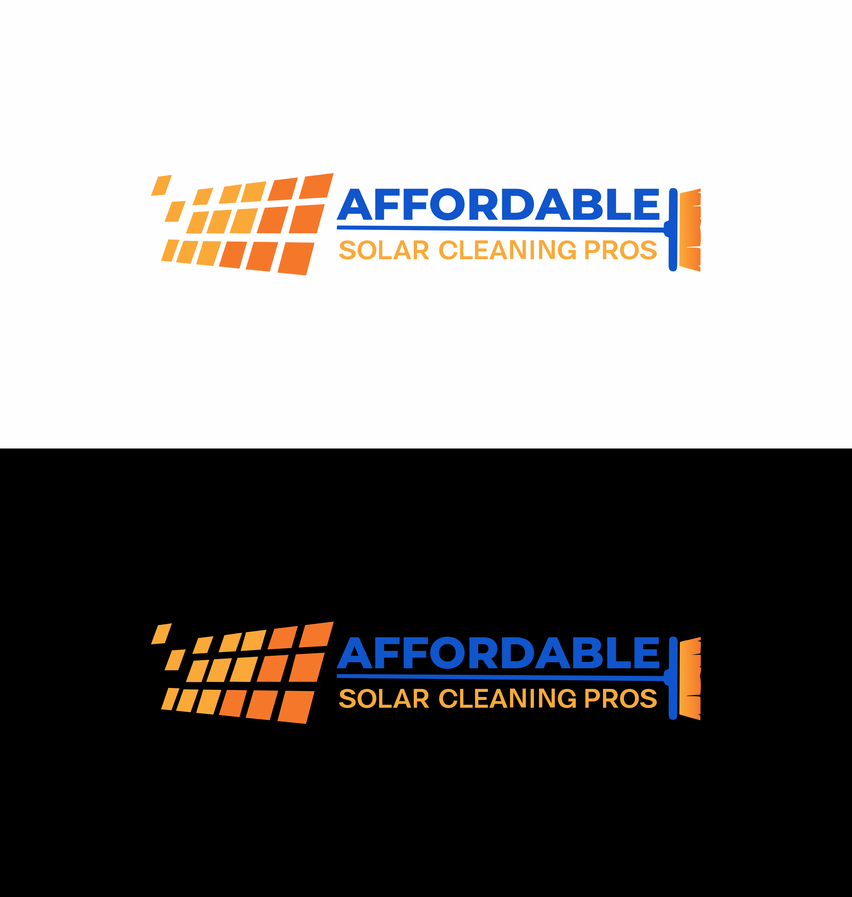 Logo Design by saesean for Affordable Solar Cleaning Pros LLC | Design #34455877