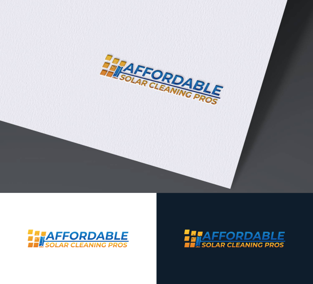 Logo Design by Zaid Al Faqih for Affordable Solar Cleaning Pros LLC | Design #34493140