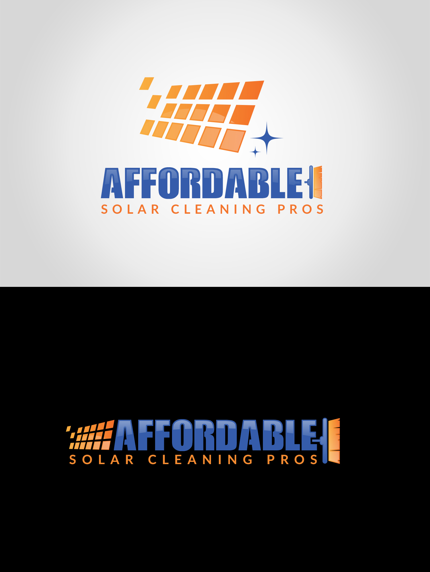 Design de Logo par Sun Moon Graphic Designer pour Affordable Solar Cleaning Pros LLC | Design #34452867