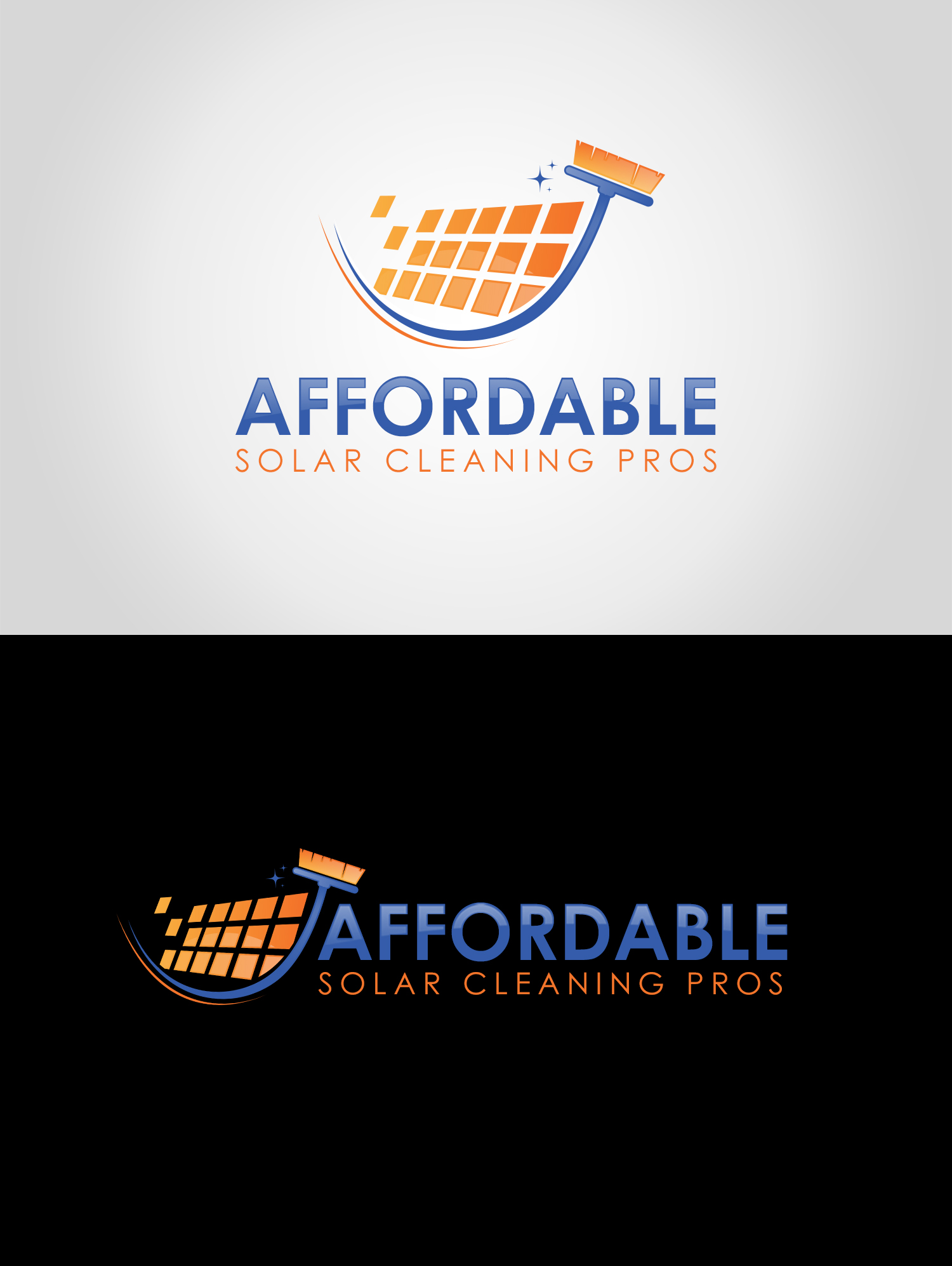 Design de Logo par Sun Moon Graphic Designer pour Affordable Solar Cleaning Pros LLC | Design #34452869