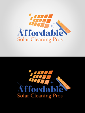 Logo Design by Sun Moon Graphic Designer for Affordable Solar Cleaning Pros LLC | Design: #34452926