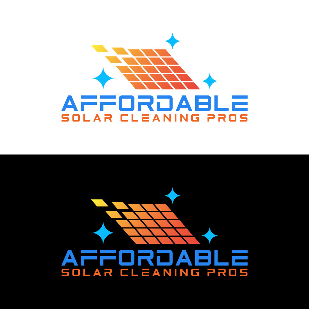 Logo Design by loveqis for Affordable Solar Cleaning Pros LLC | Design #34455821