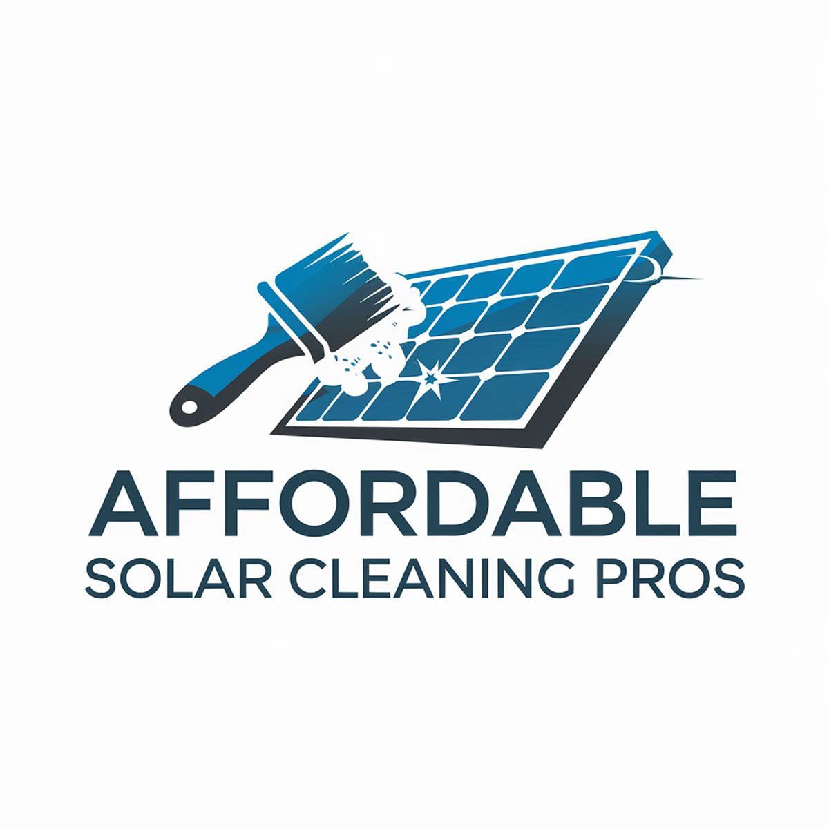 Logo Design by mekail for Affordable Solar Cleaning Pros LLC | Design #34451746