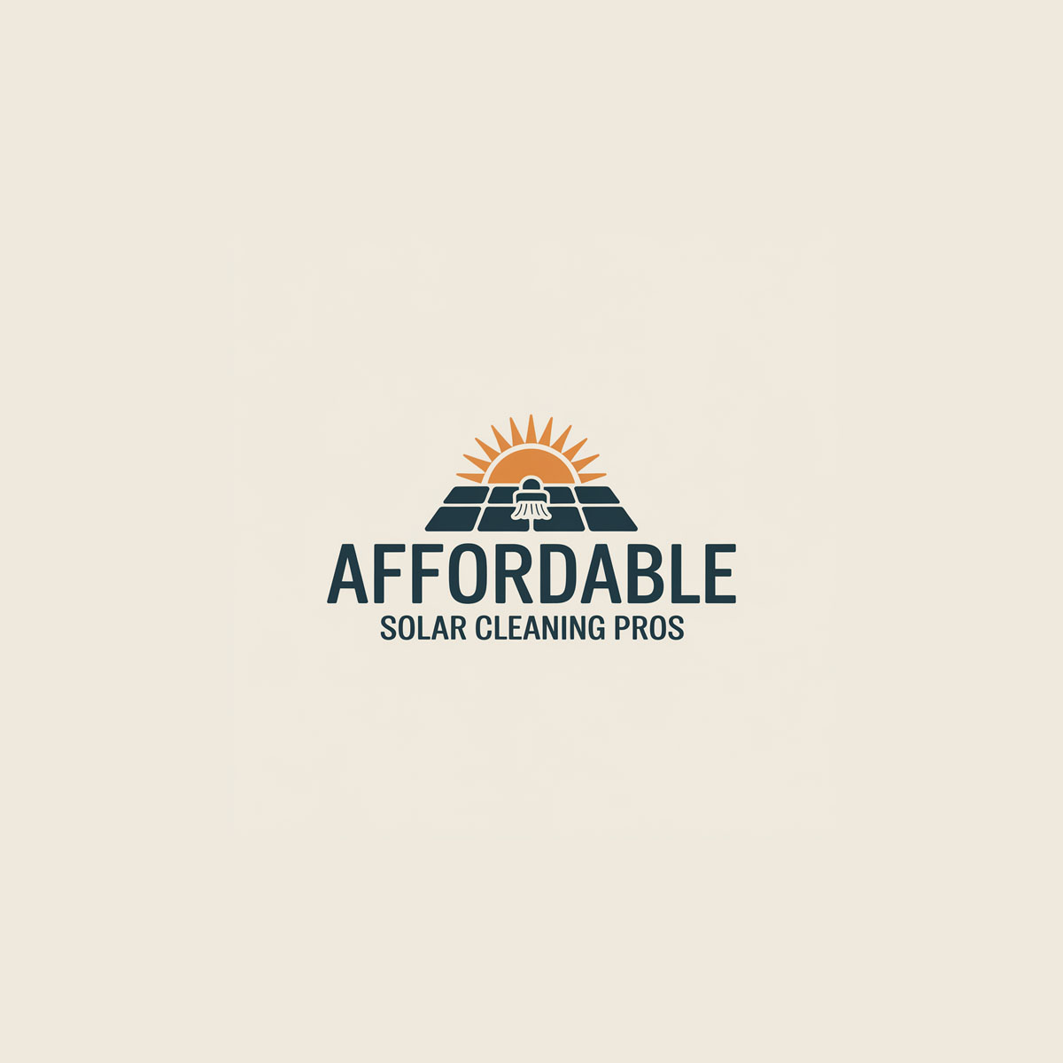 Logo Design by mekail for Affordable Solar Cleaning Pros LLC | Design #34458157