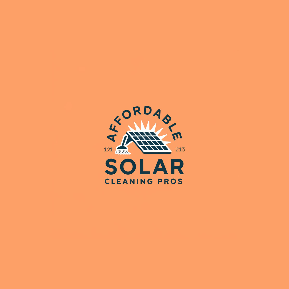 Logo Design by mekail for Affordable Solar Cleaning Pros LLC | Design #34458223