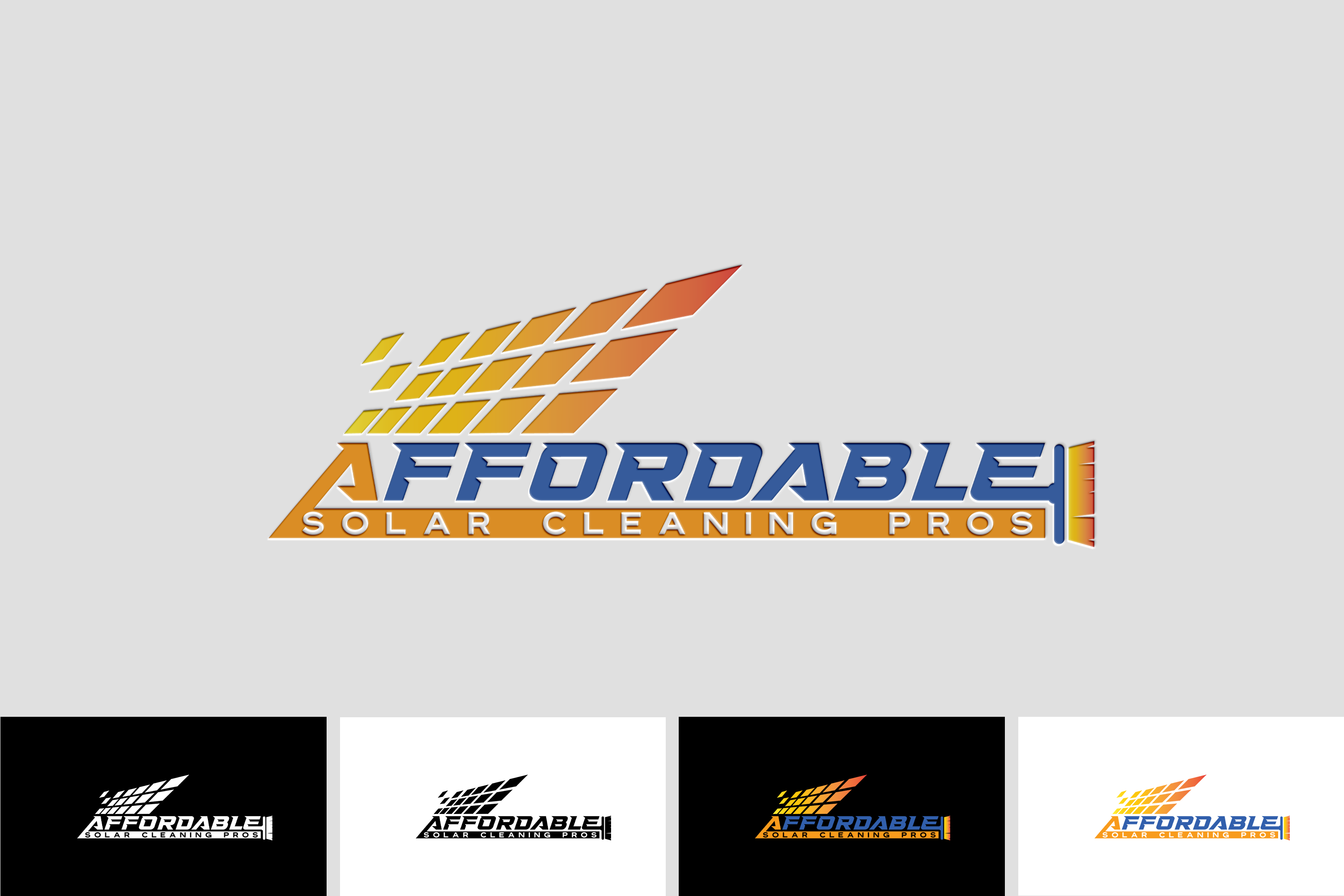 Logo-Design von DesignerShahadat für Affordable Solar Cleaning Pros LLC | Design #34454354