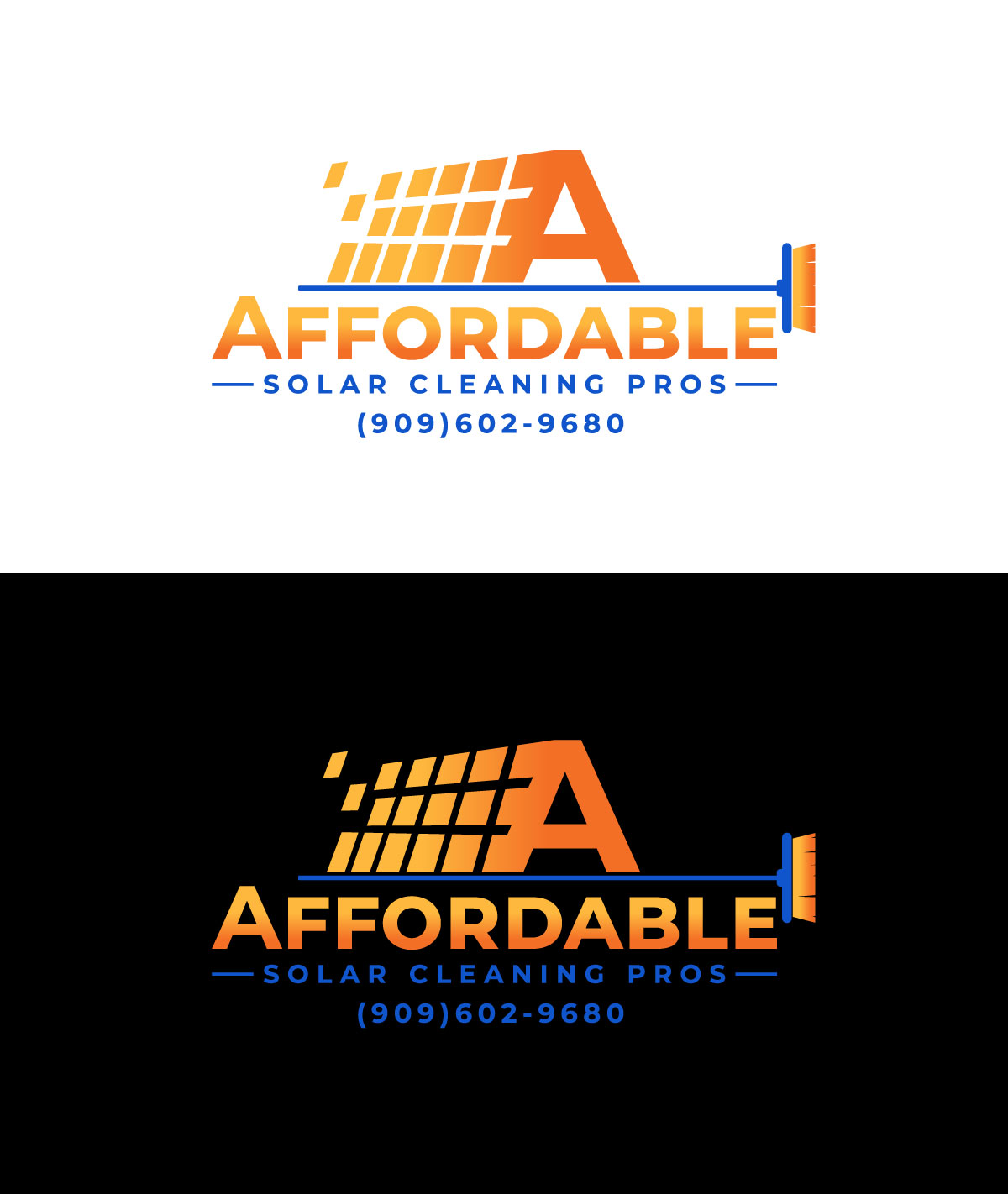 Logo Design by alexdarah for Affordable Solar Cleaning Pros LLC | Design #34452845