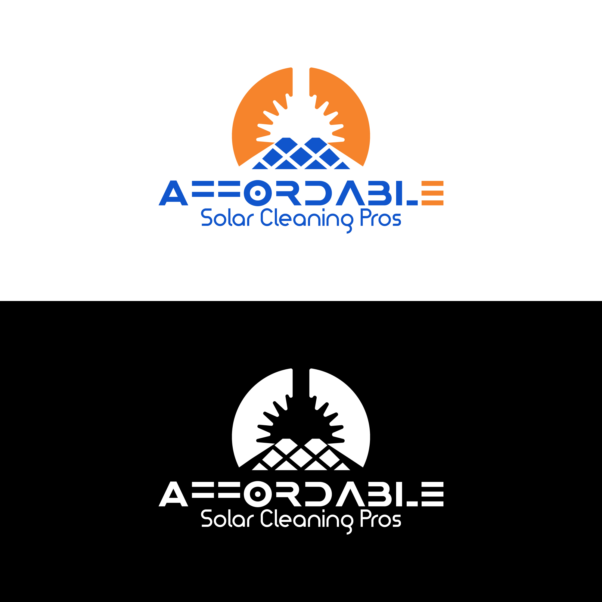 Logo Design by Sohan242 for Affordable Solar Cleaning Pros LLC | Design #34460514
