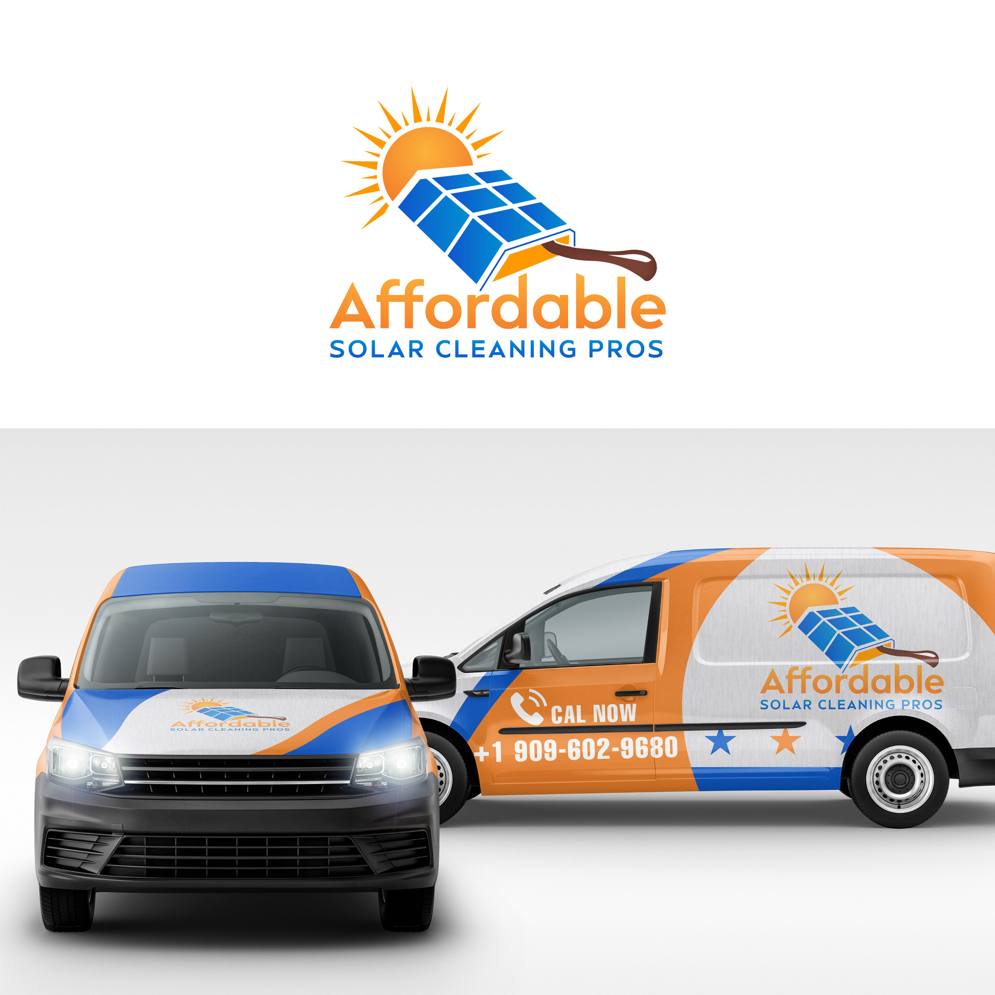 Logo-Design von symagency für Affordable Solar Cleaning Pros LLC | Design #34494019