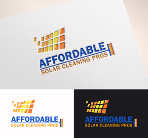 Logo Design by M Art & Design for Affordable Solar Cleaning Pros LLC | Design: #34452142