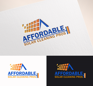Logo Design by M Art & Design for Affordable Solar Cleaning Pros LLC | Design: #34452246