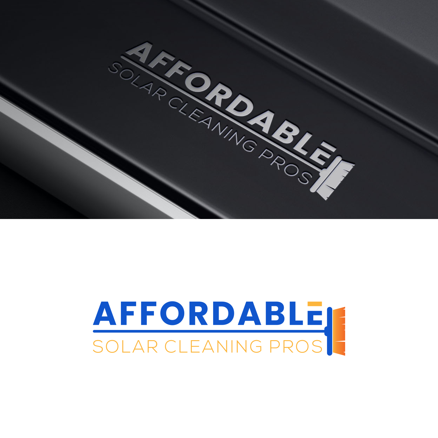 Logo Design by dodobakauu for Affordable Solar Cleaning Pros LLC | Design #34455575