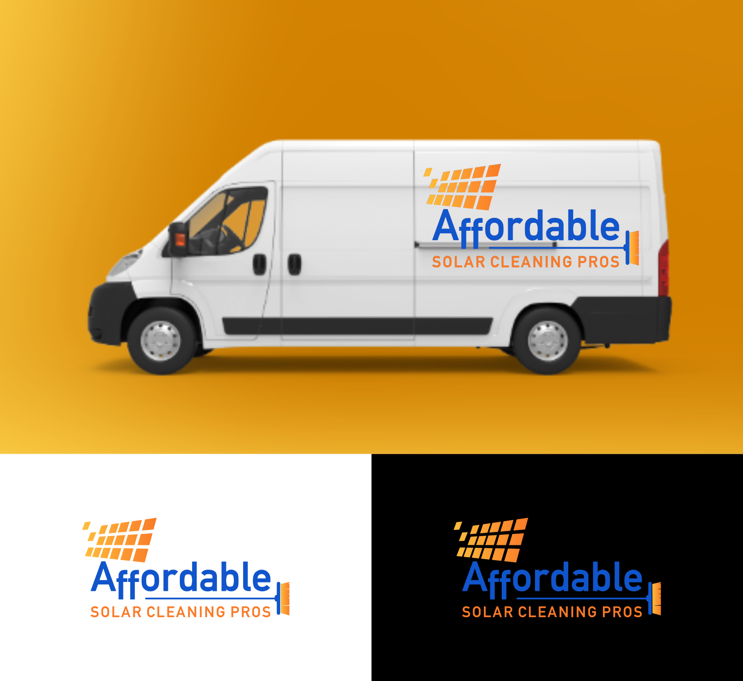 Logo Design by healer1617 for Affordable Solar Cleaning Pros LLC | Design #34455641