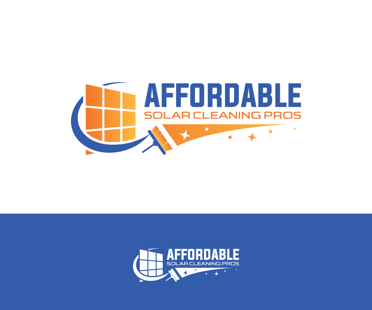 Logo Design by Alf Mozara for Affordable Solar Cleaning Pros LLC | Design #34456253