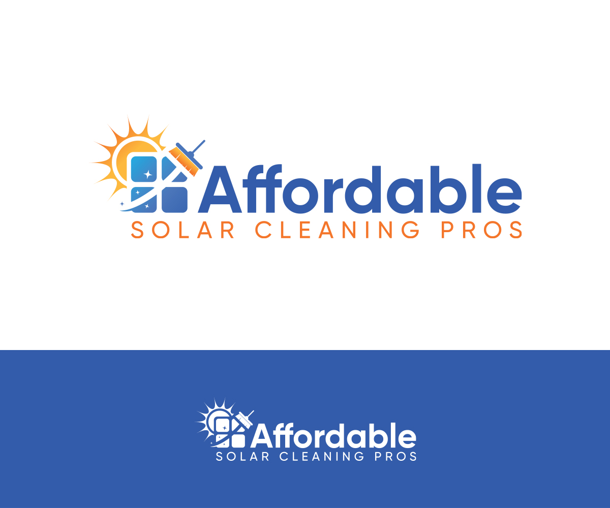 Logo Design by Alf Mozara for Affordable Solar Cleaning Pros LLC | Design #34457031