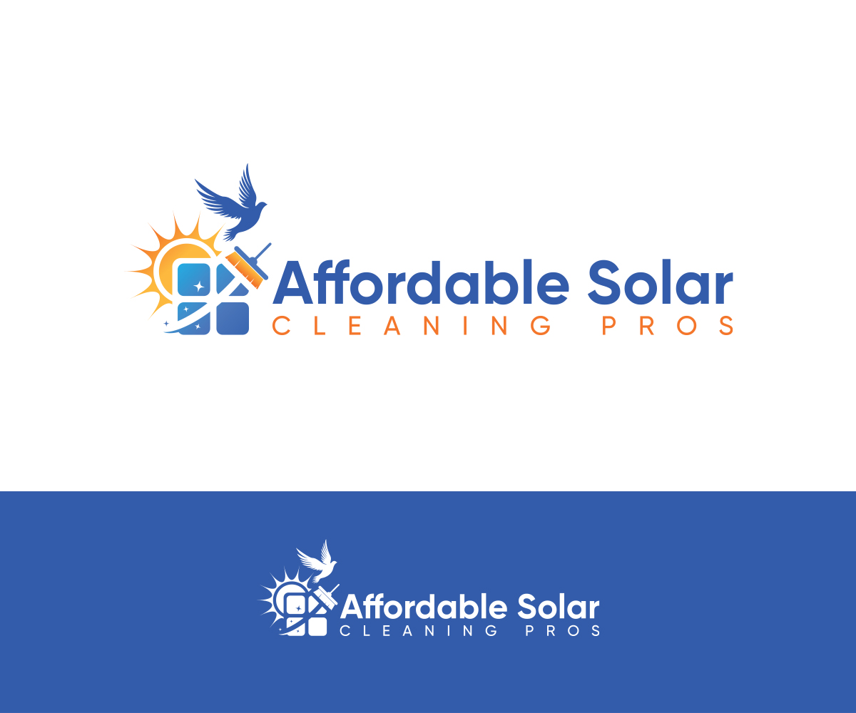Logo Design by Alf Mozara for Affordable Solar Cleaning Pros LLC | Design #34480400