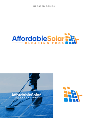 Logo Design by apik. for Affordable Solar Cleaning Pros LLC | Design: #34475239