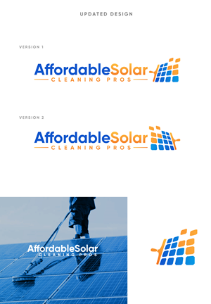 Logo Design by apik. for Affordable Solar Cleaning Pros LLC | Design: #34475340
