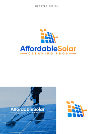 Logo Design by apik. for Affordable Solar Cleaning Pros LLC | Design: #34475454