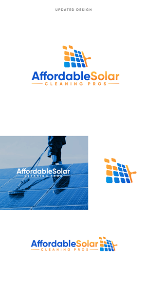 Logo Design by apik. for Affordable Solar Cleaning Pros LLC | Design: #34475455