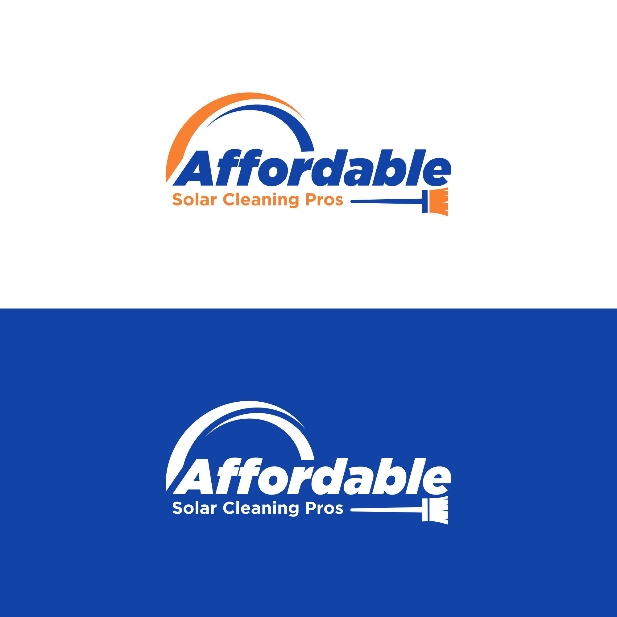 Logo Design by ni9 for Affordable Solar Cleaning Pros LLC | Design #34489487