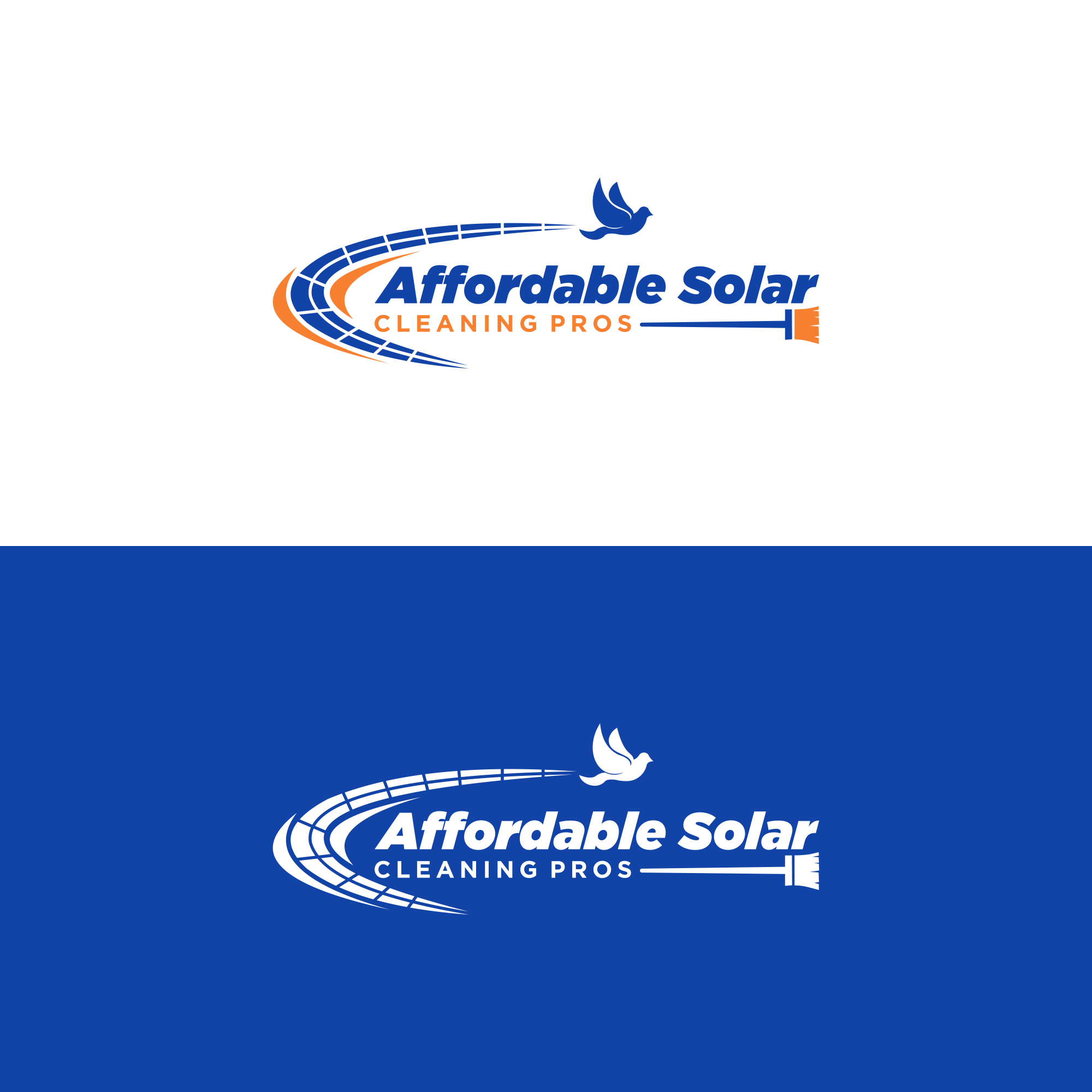Logo Design by ni9 for Affordable Solar Cleaning Pros LLC | Design #34500946