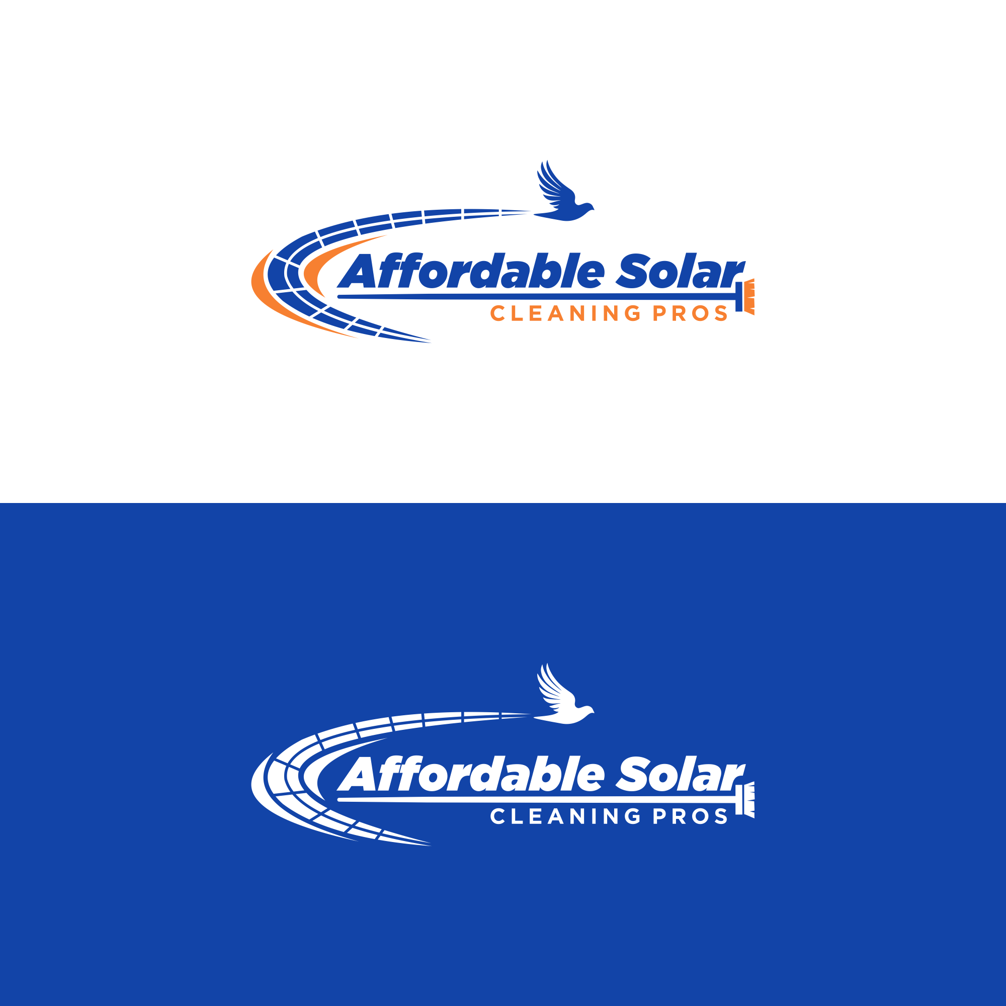 Logo Design by ni9 for Affordable Solar Cleaning Pros LLC | Design #34501194