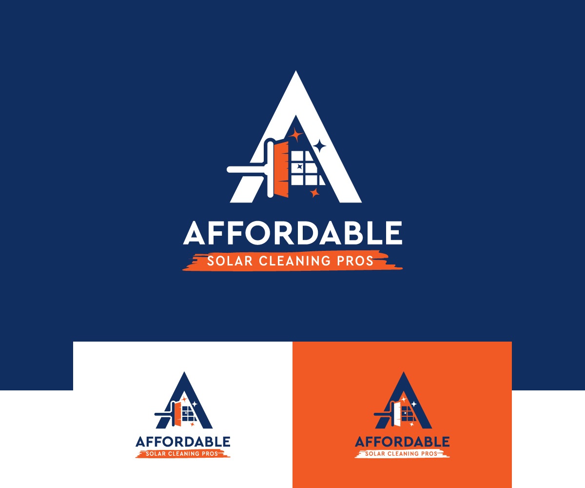 Logo-Design von ColorCrafts für Affordable Solar Cleaning Pros LLC | Design #34467579