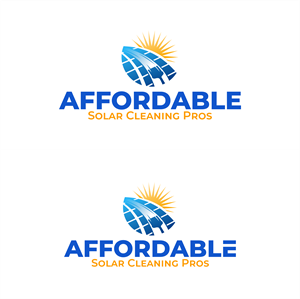 Logo Design by Jaka Suharno for Affordable Solar Cleaning Pros LLC | Design: #34489890
