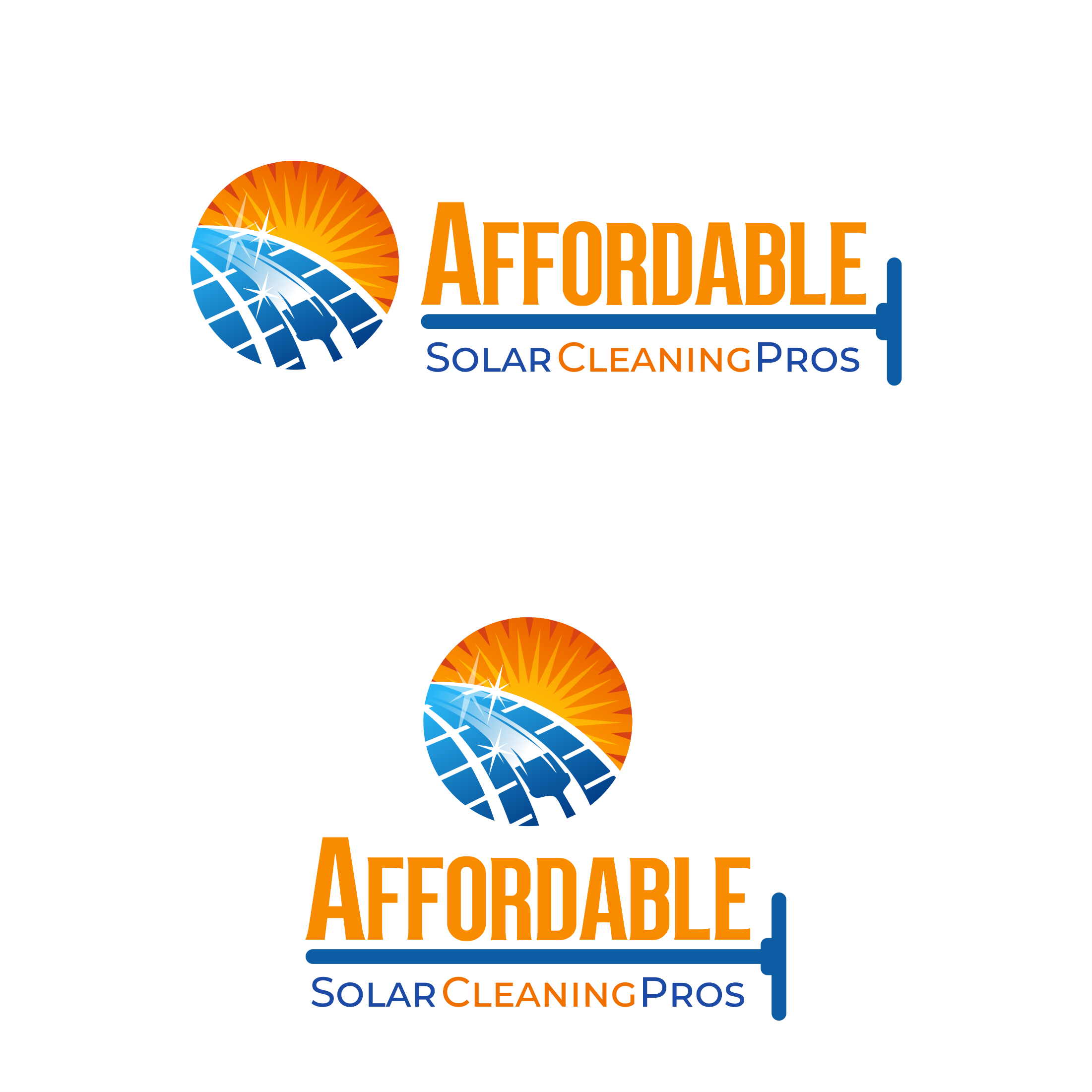 Logo-Design von Jaka Suharno für Affordable Solar Cleaning Pros LLC | Design #34501290