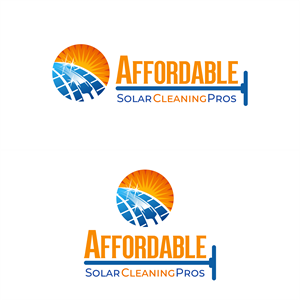 Logo Design by Jaka Suharno for Affordable Solar Cleaning Pros LLC | Design: #34501290