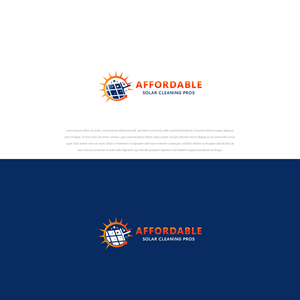Logo Design by urvaG for Affordable Solar Cleaning Pros LLC | Design: #34454178