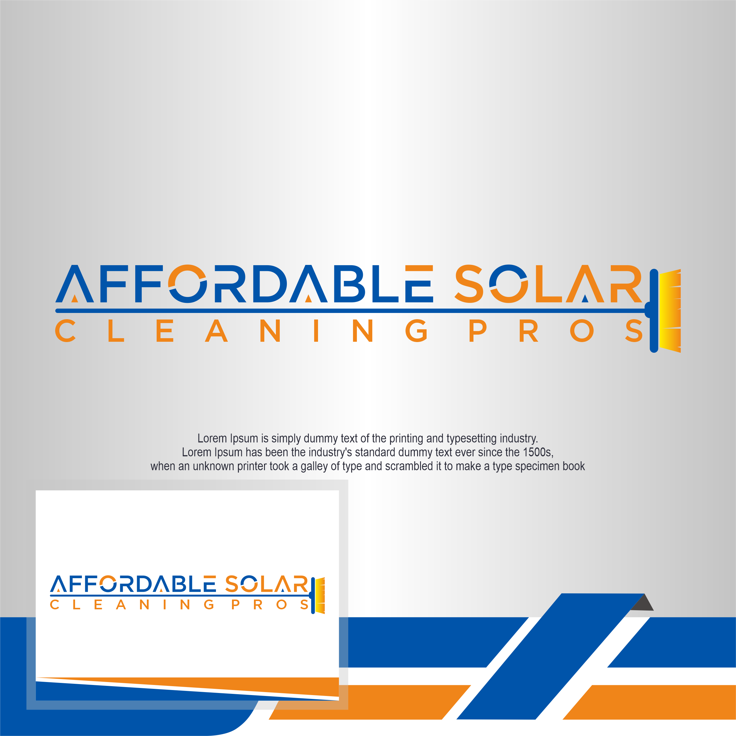Logo Design by Abigaill_design for Affordable Solar Cleaning Pros LLC | Design #34479420