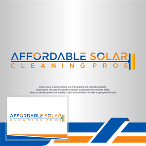 Logo Design by Abigaill_design for Affordable Solar Cleaning Pros LLC | Design: #34479420