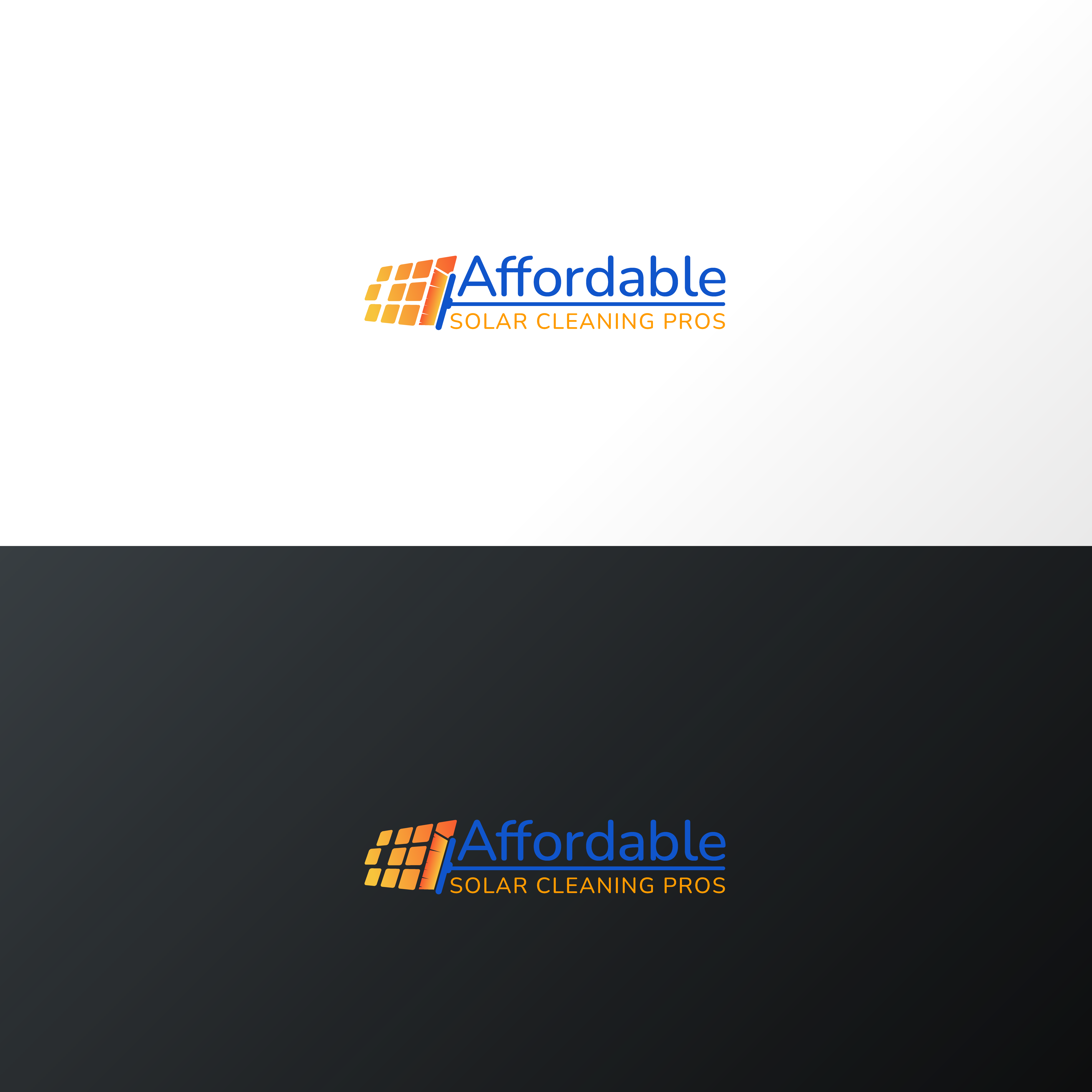 Logo Design by Mhosneezaman for Affordable Solar Cleaning Pros LLC | Design #34454262