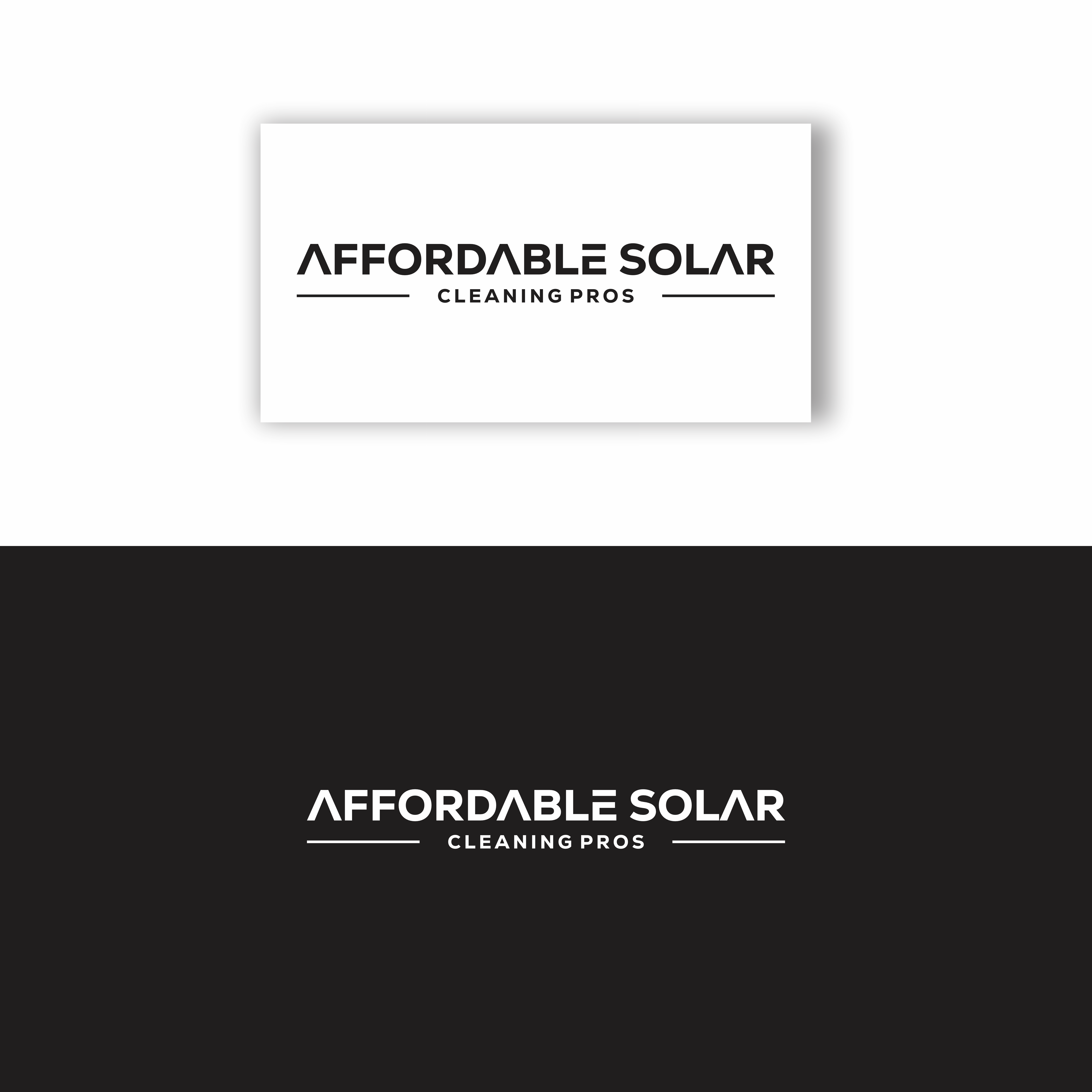 Logo Design by cahdesign for Affordable Solar Cleaning Pros LLC | Design #34452410