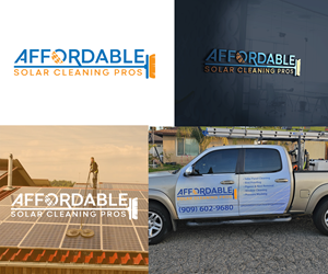 Logo Design by SANJU1 for Affordable Solar Cleaning Pros LLC | Design: #34452984
