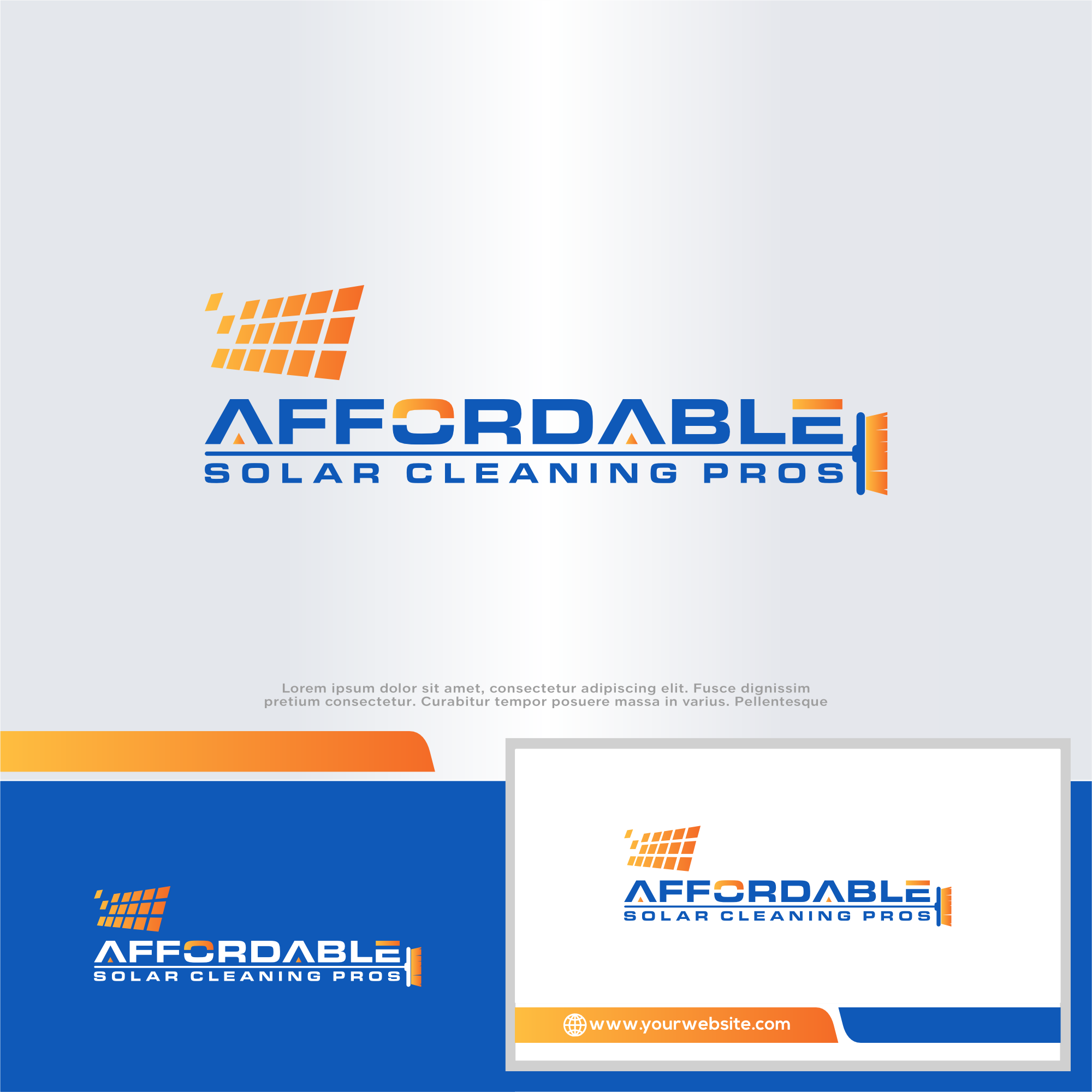 Logo Design by win it for Affordable Solar Cleaning Pros LLC | Design #34452848