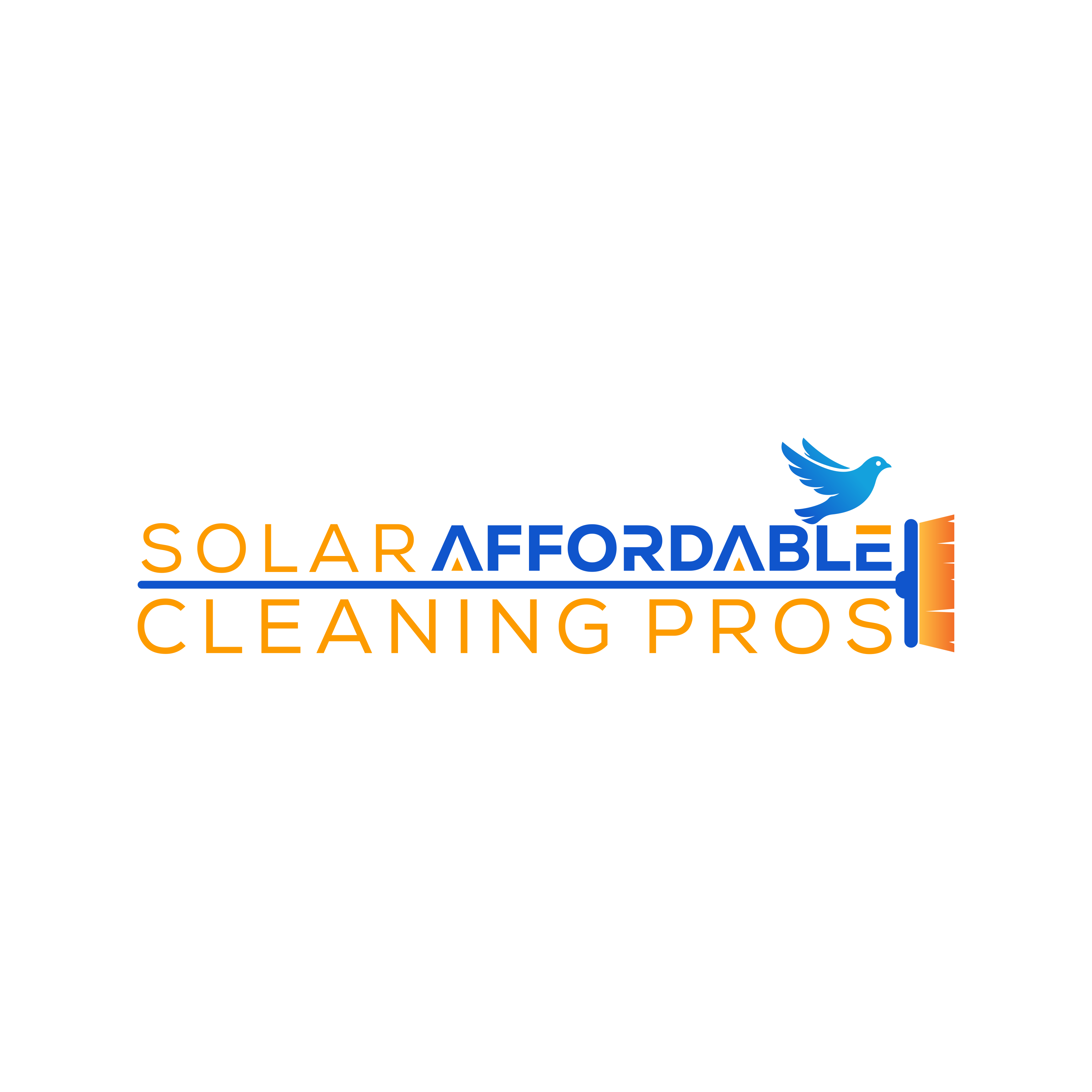 Logo Design by Argidhan for Affordable Solar Cleaning Pros LLC | Design #34475222