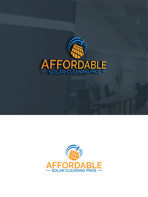 Logo Design by Majesty Design  for Affordable Solar Cleaning Pros LLC | Design: #34453472