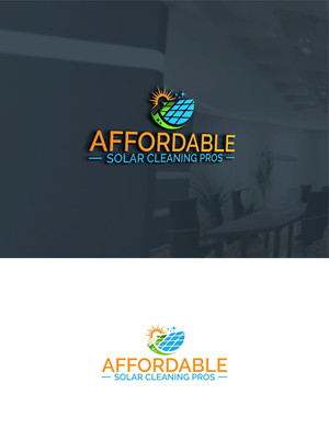 Logo Design by Majesty Design  for Affordable Solar Cleaning Pros LLC | Design: #34453477